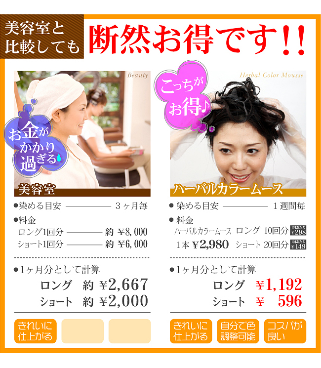 ハーバルカラームース【へるぴぃ〜healthy&peace〜】